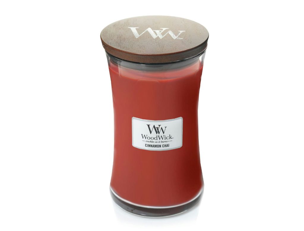Bougie large Cinnamon Chai - Woodwick