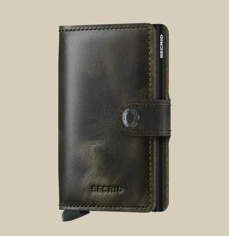 Miniwallet Vintage Olive -Black - Secrid
