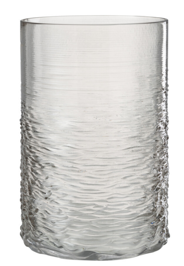 Photophore en verre gris Large - Jline 